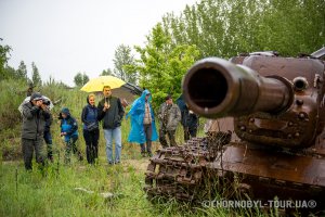 Ліквідаторська техніка біля ЧАЕС